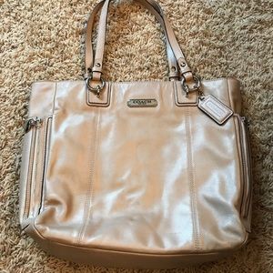 Coach champagne purse